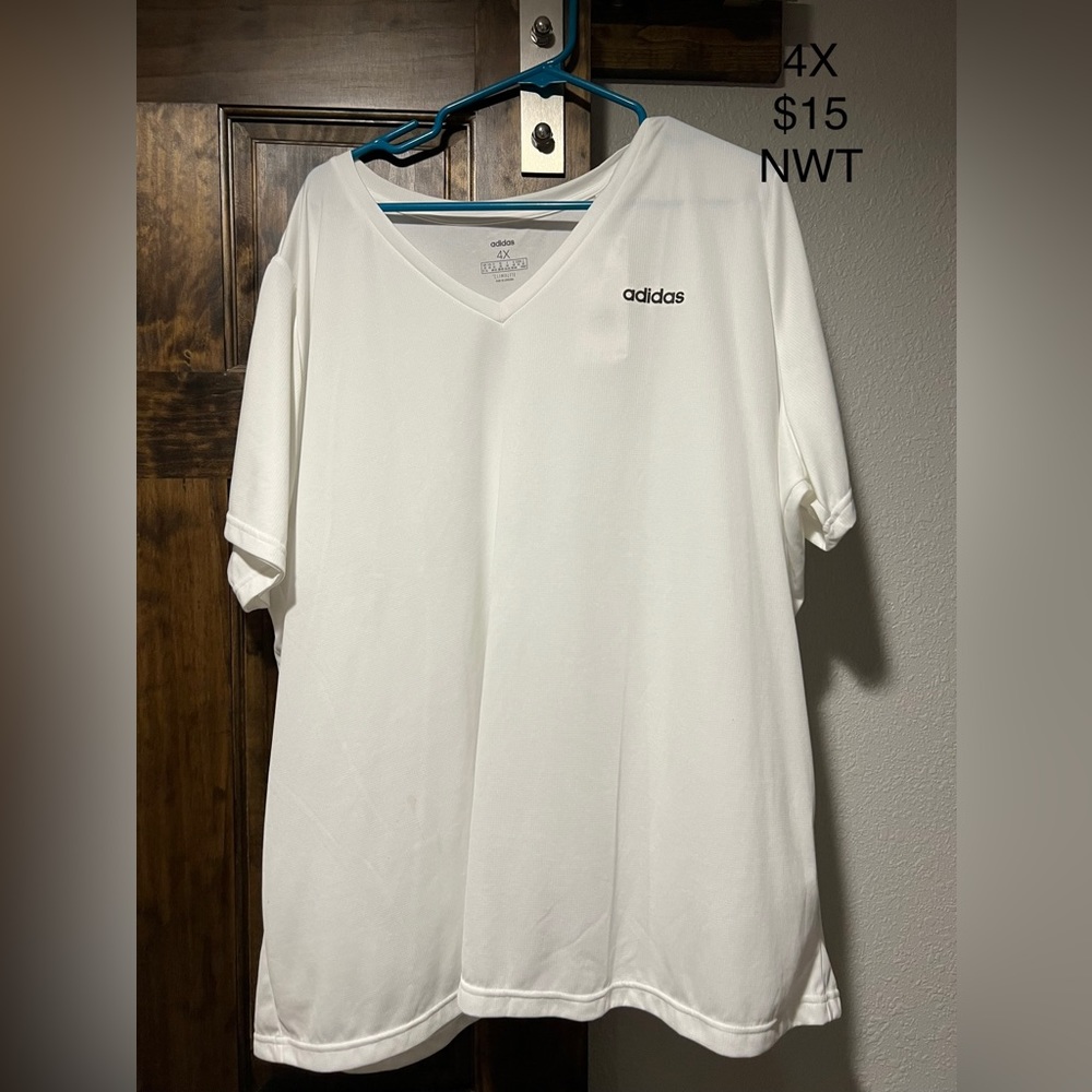 White Adidas top